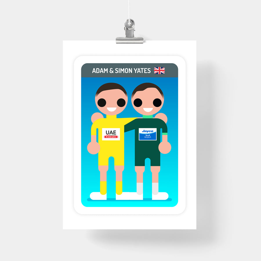 Adam and Simon Yates TDF 2023 print