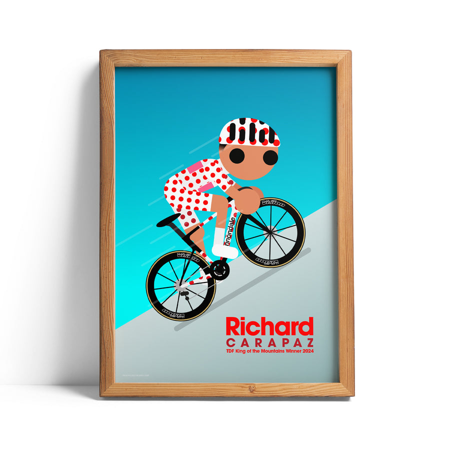 Richard Carapaz King of the Mountains 2024 Print