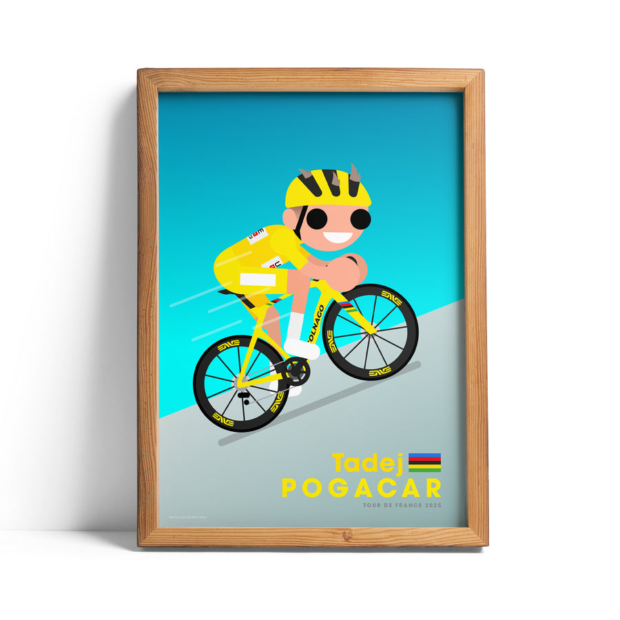 Tadej Pogacar TDF 2025 print