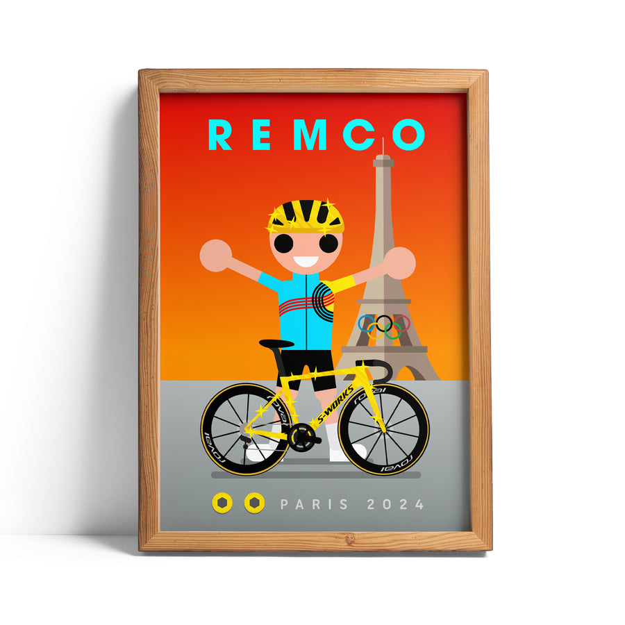 Remco Evenepoel - Paris 2024 Olympics Print