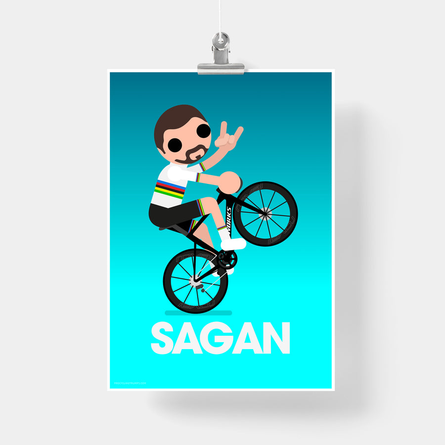 Sagan Rainbow Wheelie print