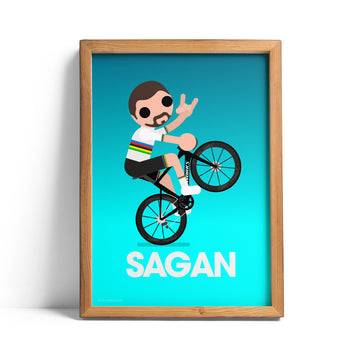 Sagan Rainbow Wheelie print