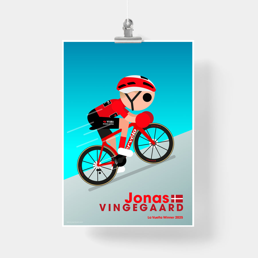 Jonas Vingegaard La Vuelta 2025 print