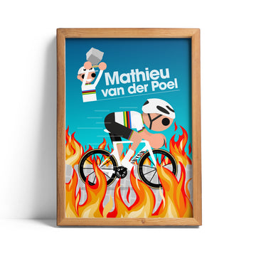 Mathieu van der Poel - Hell of the North - Paris-Roubaix 2024 print