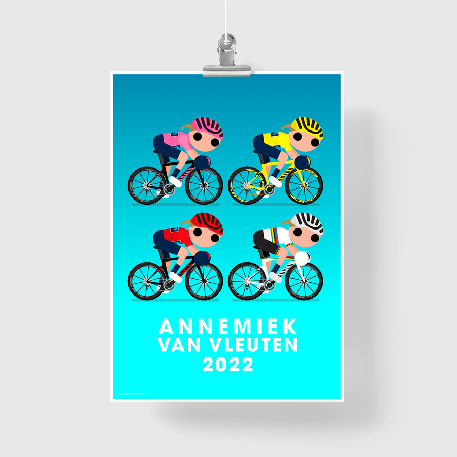 Annemiek van Vleuten (x4) 2022 print