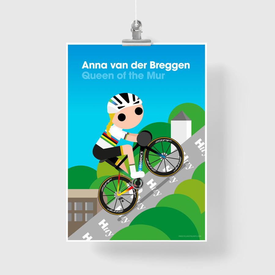 Anna van der Breggen Flèche Wallonne print