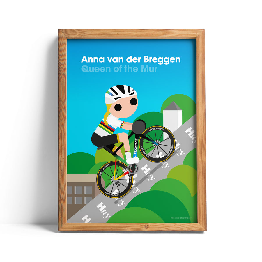 Anna van der Breggen Flèche Wallonne print