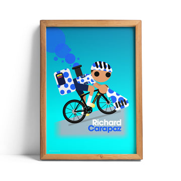 Richard Carapaz Vuelta 2022 La Locomotora print