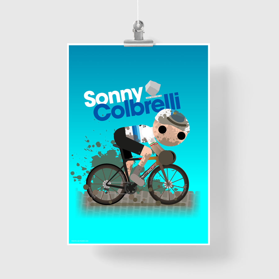 Sonny Colbrelli Roubaix print