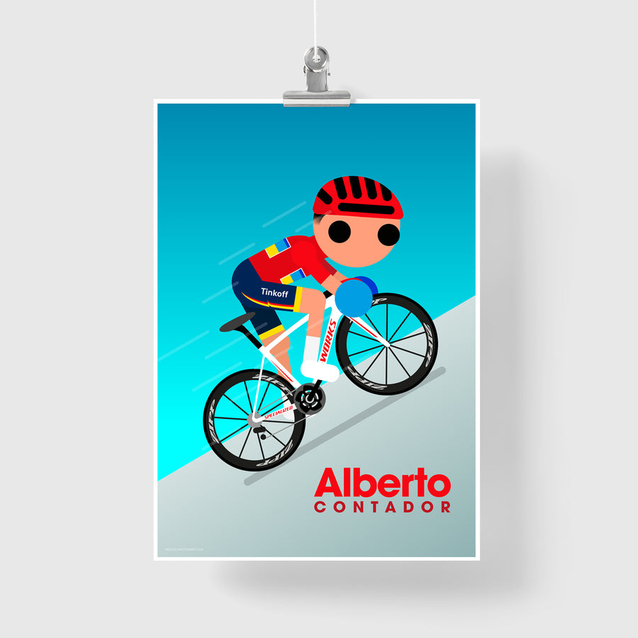 Alberto Contador Vuelta 2012 print