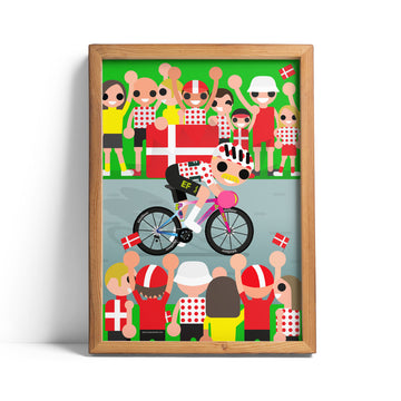 Magnus Cort - Polka Dot Denmark print