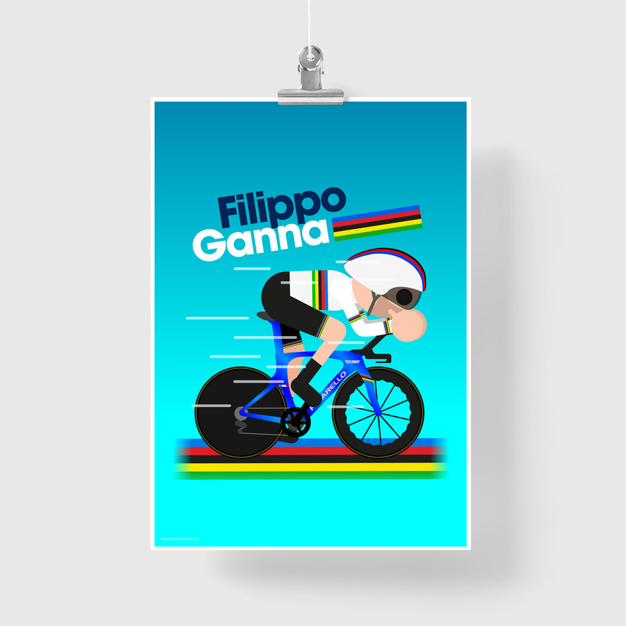 Filippo Ganna Rainbow print