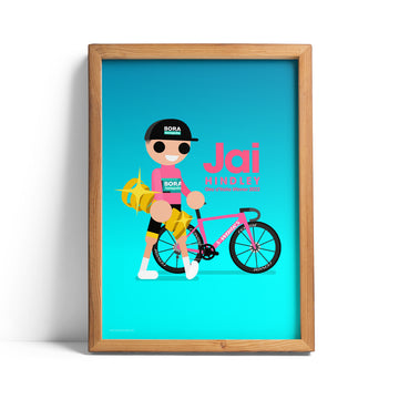 Jai Hindley Giro Winner 2022 print