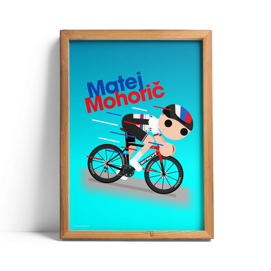 Matej Mohoric Milano-SanRemo 2022 print