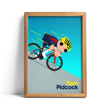 Tom Pidcock Descending 2022 print
