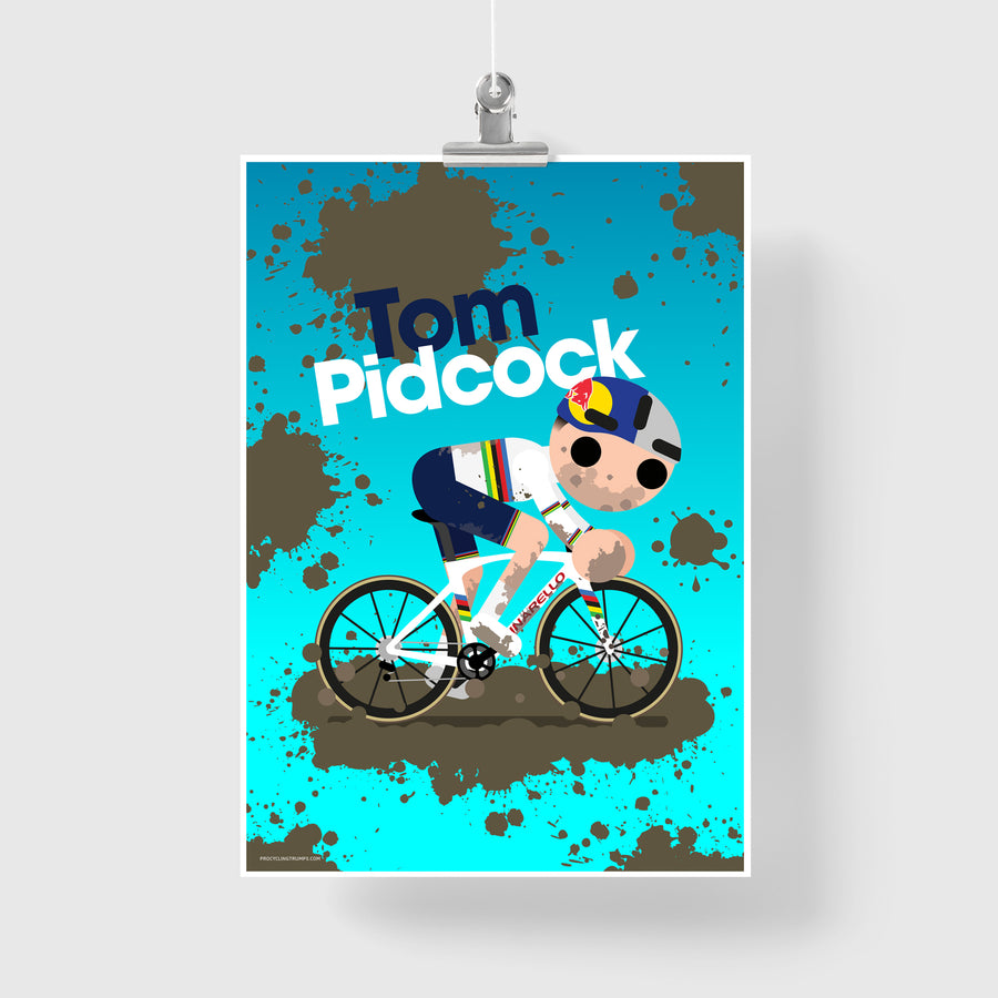 Tom Pidcock World CX 2022 print
