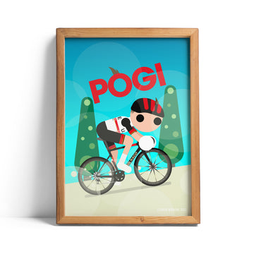 Tadej Pogacar Strade Bianche 2022 print
