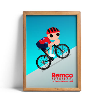 Remco Evenepoel Vuelta 2022 Climbing print