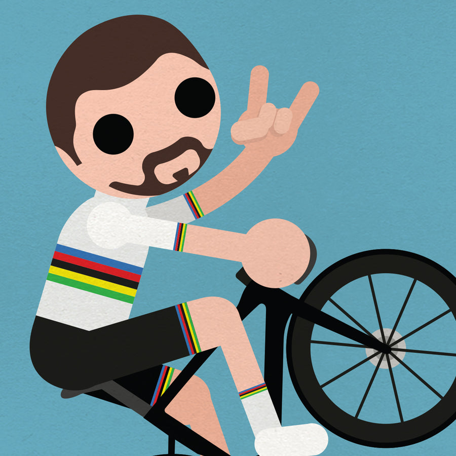 Sagan Wheelie Greetings Card