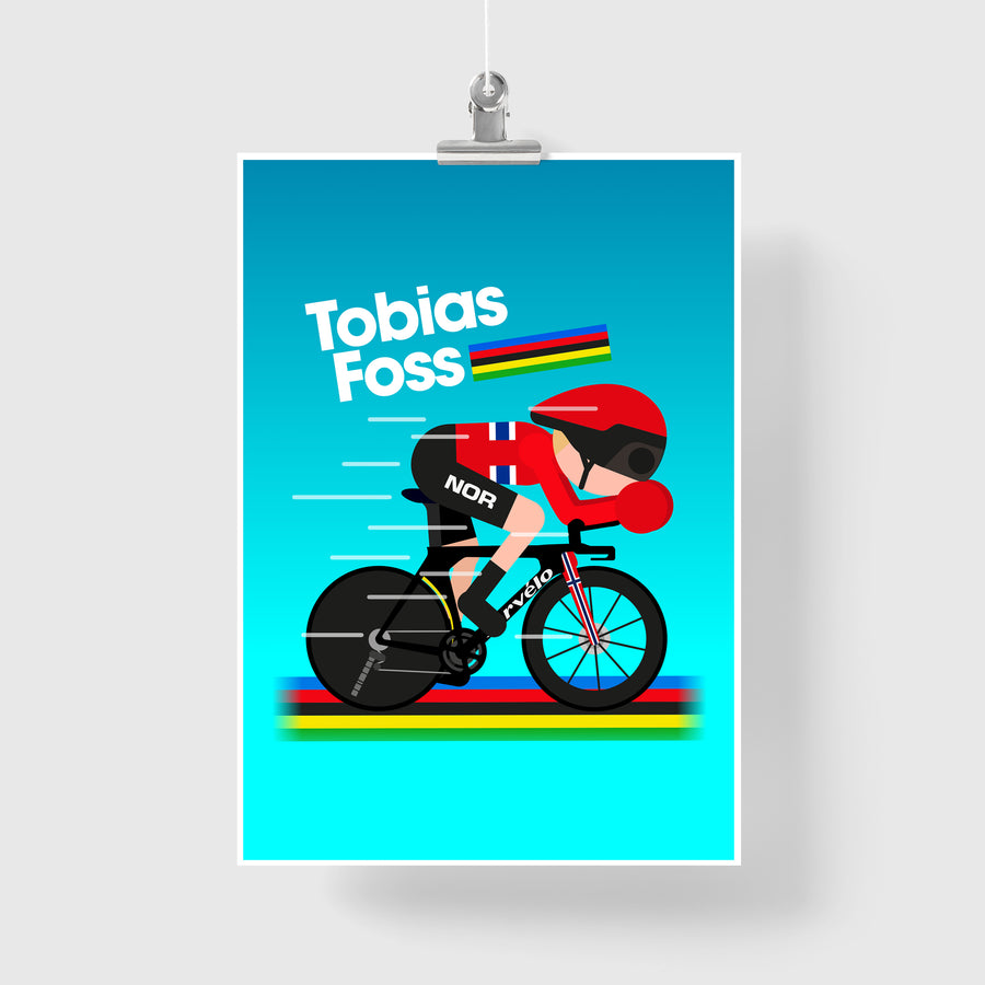 Tobias Foss World ITT Ride 2022 print