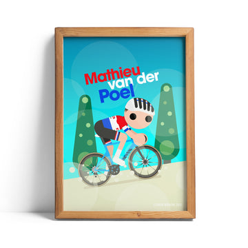 Mathieu van der Poel Strade Bianche print