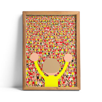 Jonas Vingegaard - Denmark Crowd print