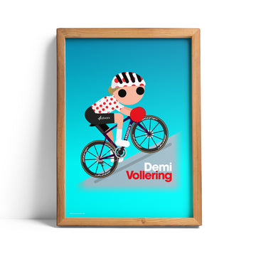 Demi Vollering Polka Dot Ride 2022 print