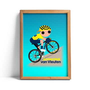 Annemiek van Vleuten Yellow Ride 2022 print