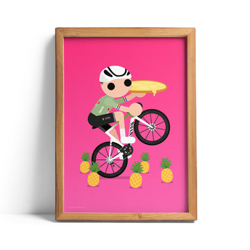 Mathieu van der Poel Giro 2022 Wheelie print